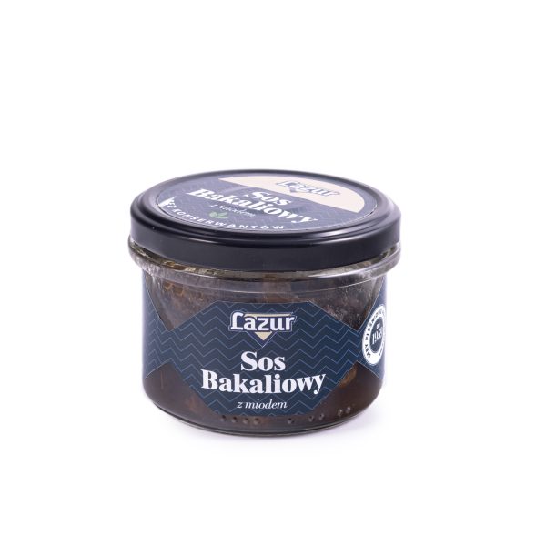 Sos bakaliowy z miodem