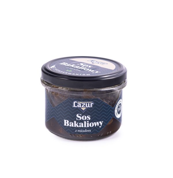 Sos bakaliowy z miodem