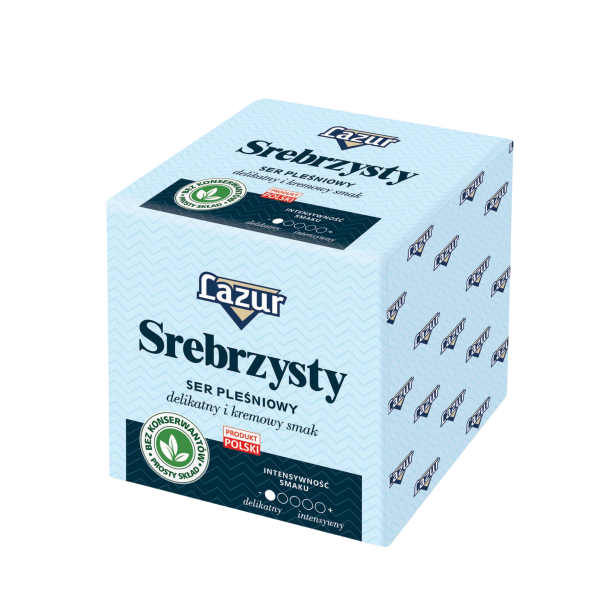 Ser pleśniowy Lazur Srebrzysty blok