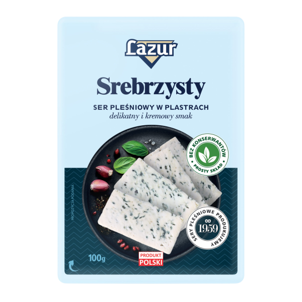 Ser pleśniowy Lazur Srebrzysty w plastrach