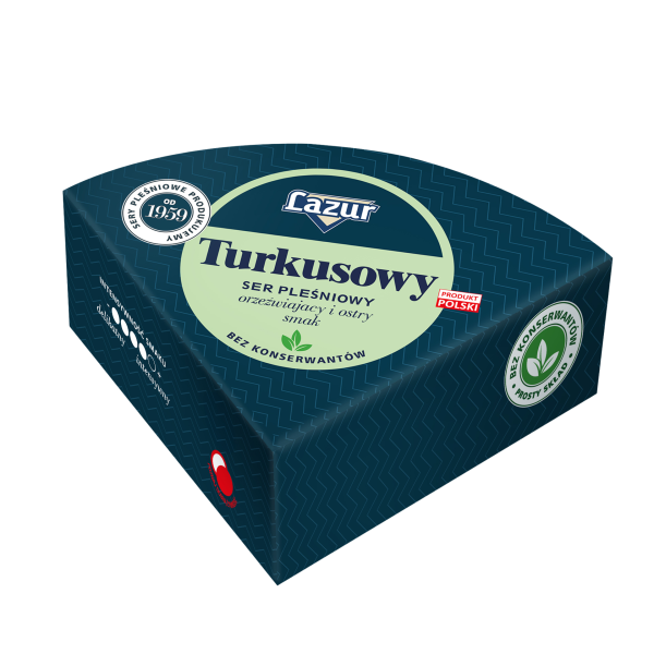 Ser pleśniowy Lazur Turkusowy ćwiartka