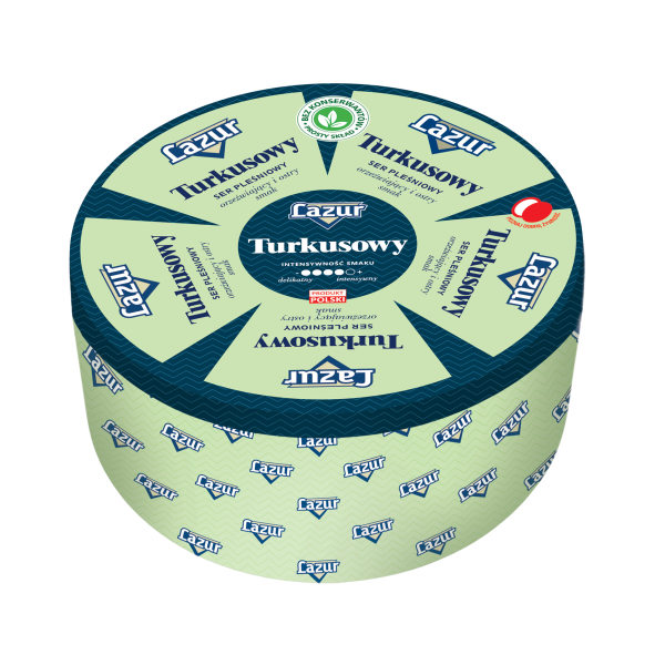 Ser pleśniowy Lazur Turkusowy główka