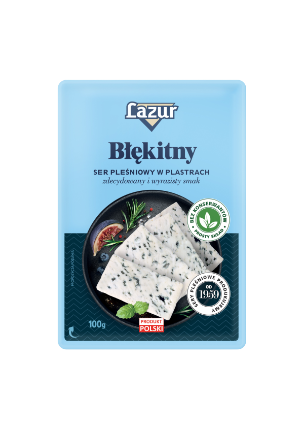 Ser pleśniowy Lazur Błękitny w plastrach